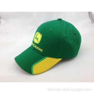 large Green 6 Panel college Cotton Baseball Cap for womens